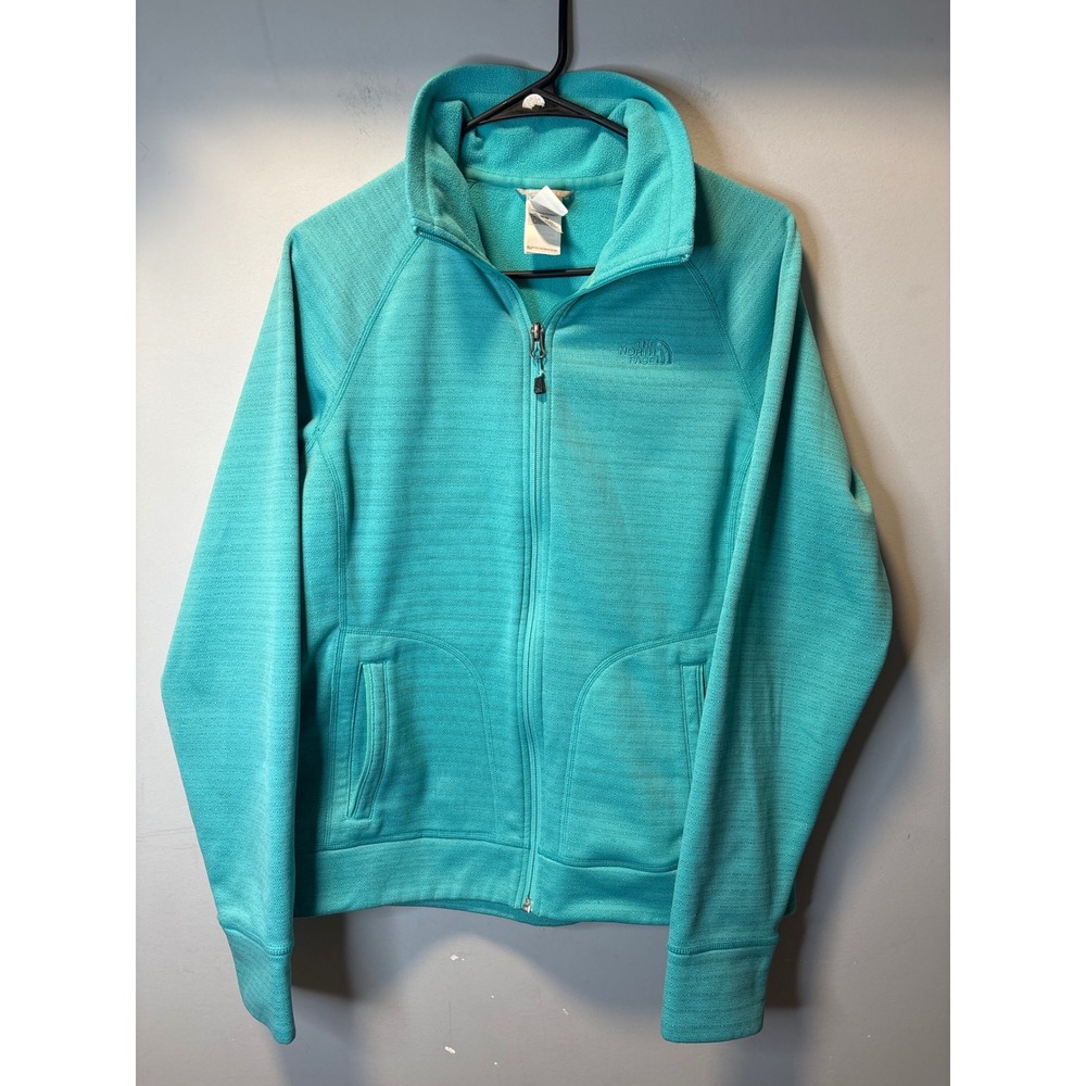 The North Face Full Zip Fleece Jacket Turquoise Blue Size Medium Gorpcore